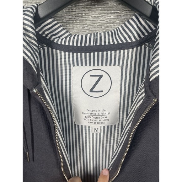 Z Men's Gray Zip Up Jacket Size L - Picture 6 of 16